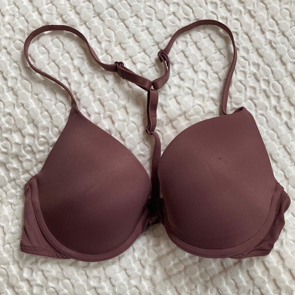 Victoria’s Secret Pink Everywhere Push Up Bra Middle Clasp 32C